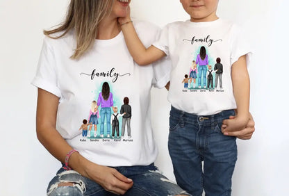 Koszulka dla mamy i 1-4 dzieci - Personalizowana (rodzinna) #18