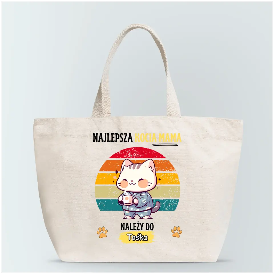 Torba personalizowana z kotem - najlepsza kocia mama #4155