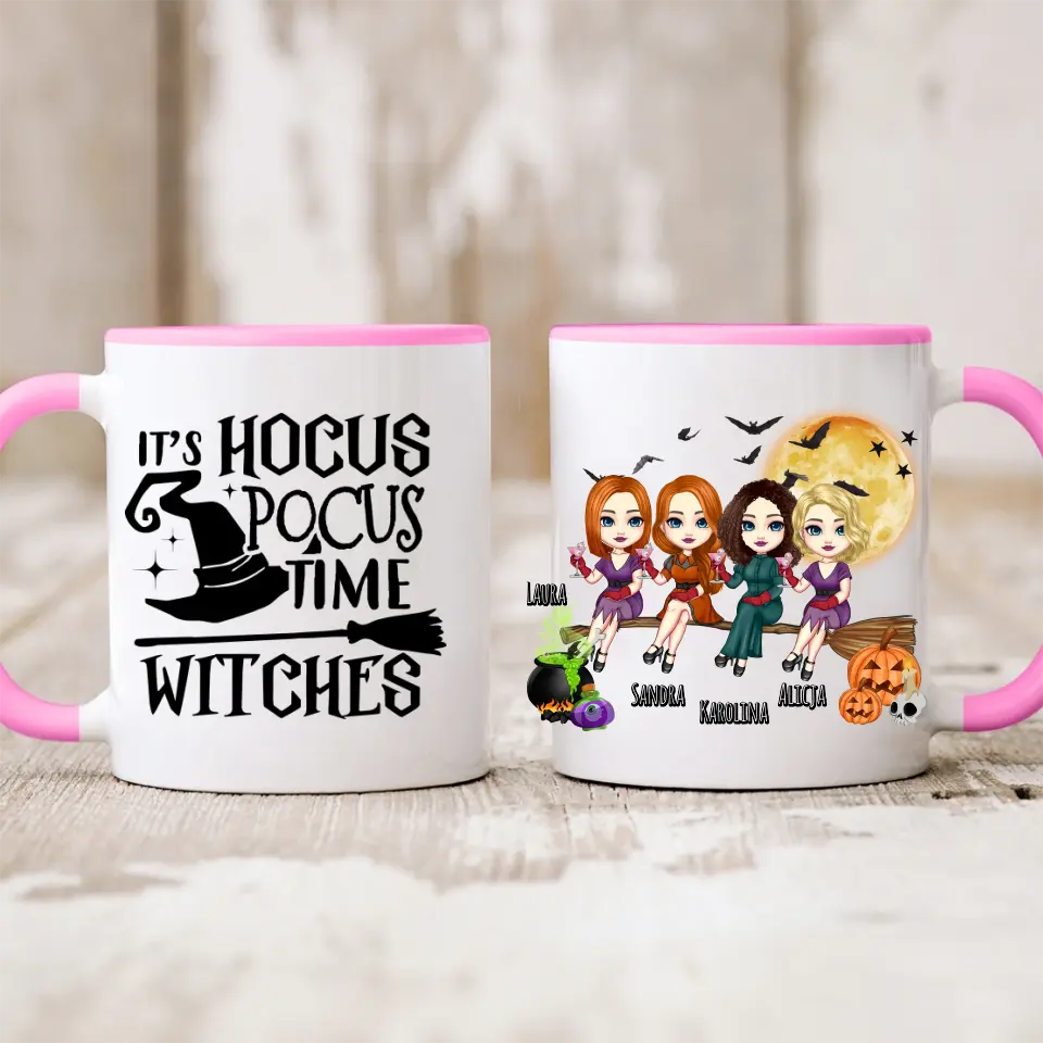 Kubek personalizowany dla przyjaciółek max. 1-4 osoby na halloween #H4