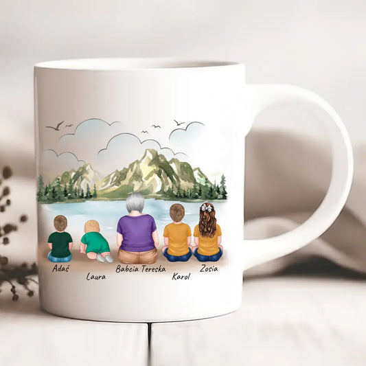 Kubek dla babci + 1-4 wnuków #41