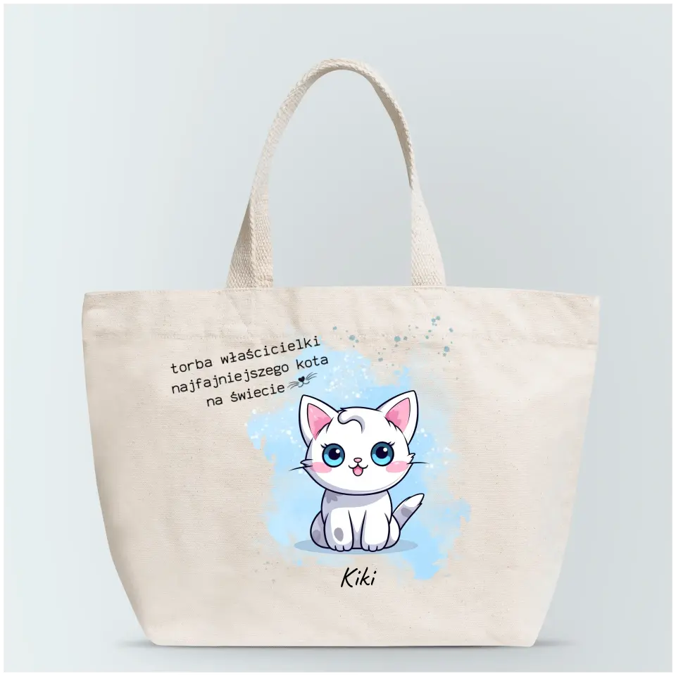 Torba personalizowana z kotem - torba właściciela najfajniejszego kota #4290