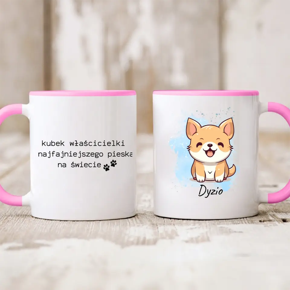 Kubek personalizowany z psem - kubek właściciela najfajniejszego pieska #8790