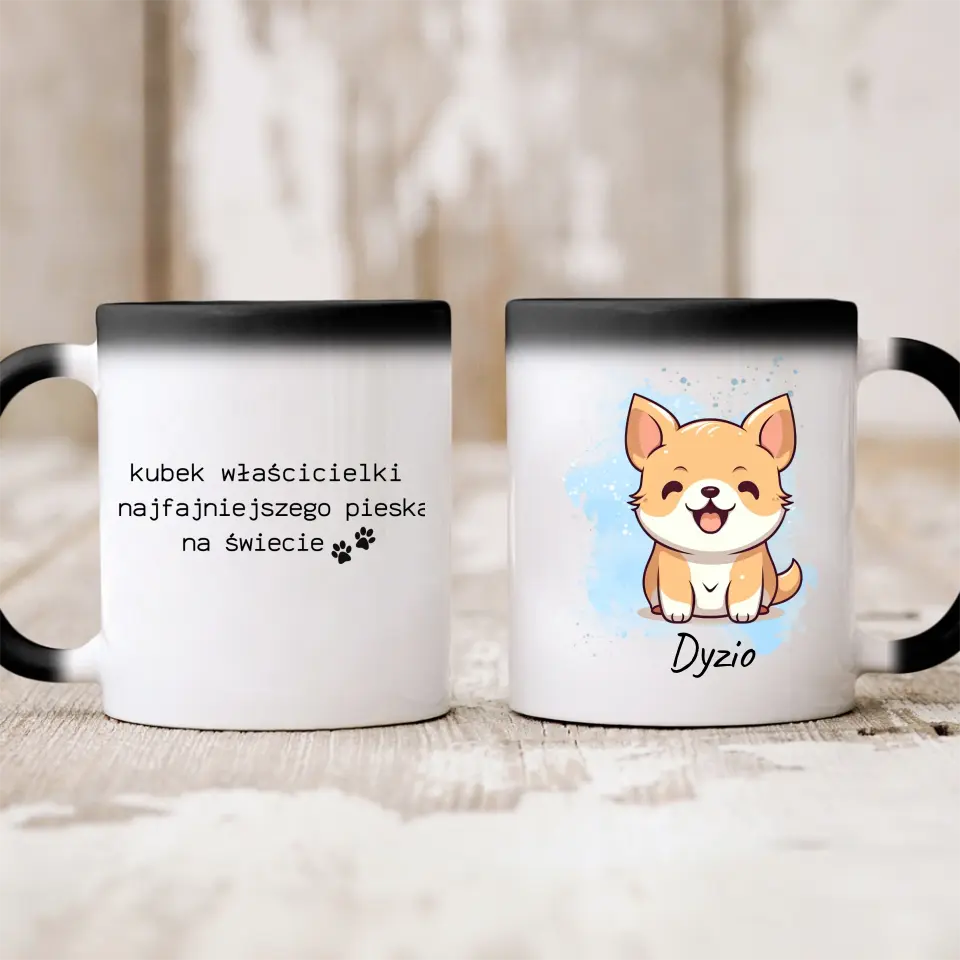 Kubek personalizowany z psem - kubek właściciela najfajniejszego pieska #8790