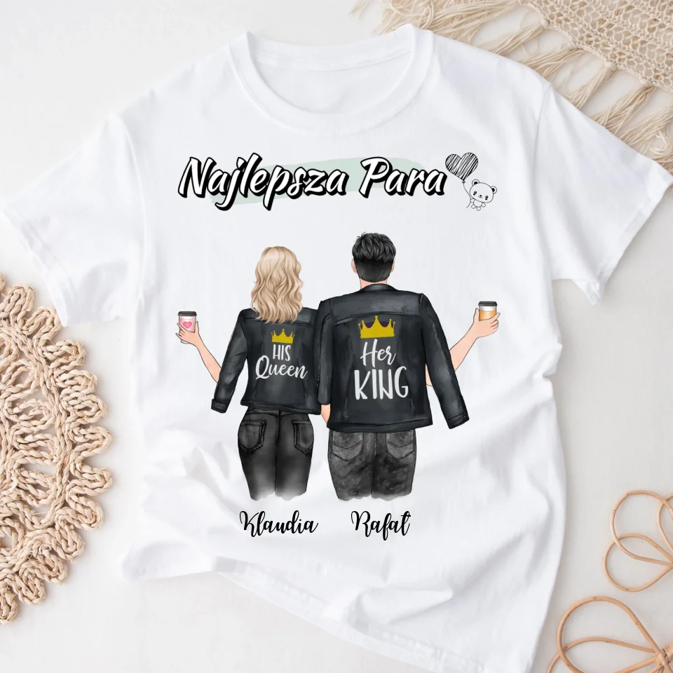 Koszulka dla par | Prezent dla chłopaka i dziewczyny - Personalizowany #4417
