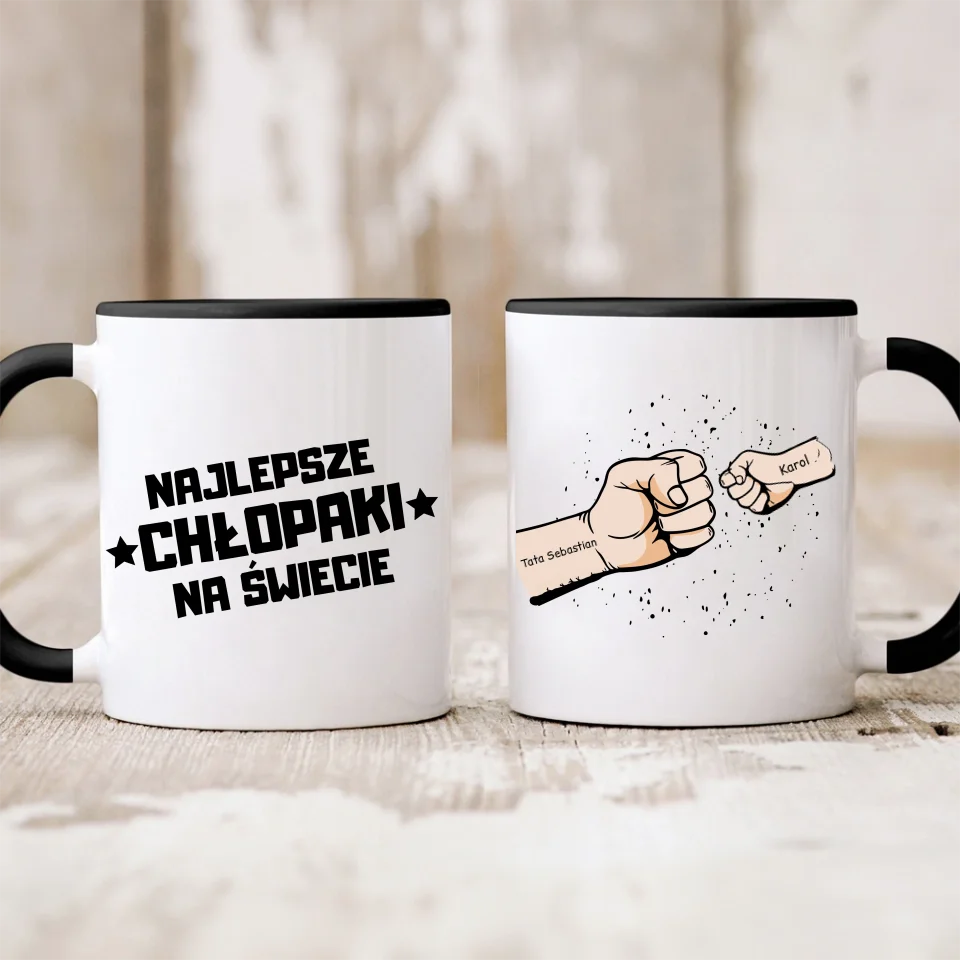 Kubek najlepsze chłopaki na świecie | Prezent na dzień chłopaka - Personalizowany #4891