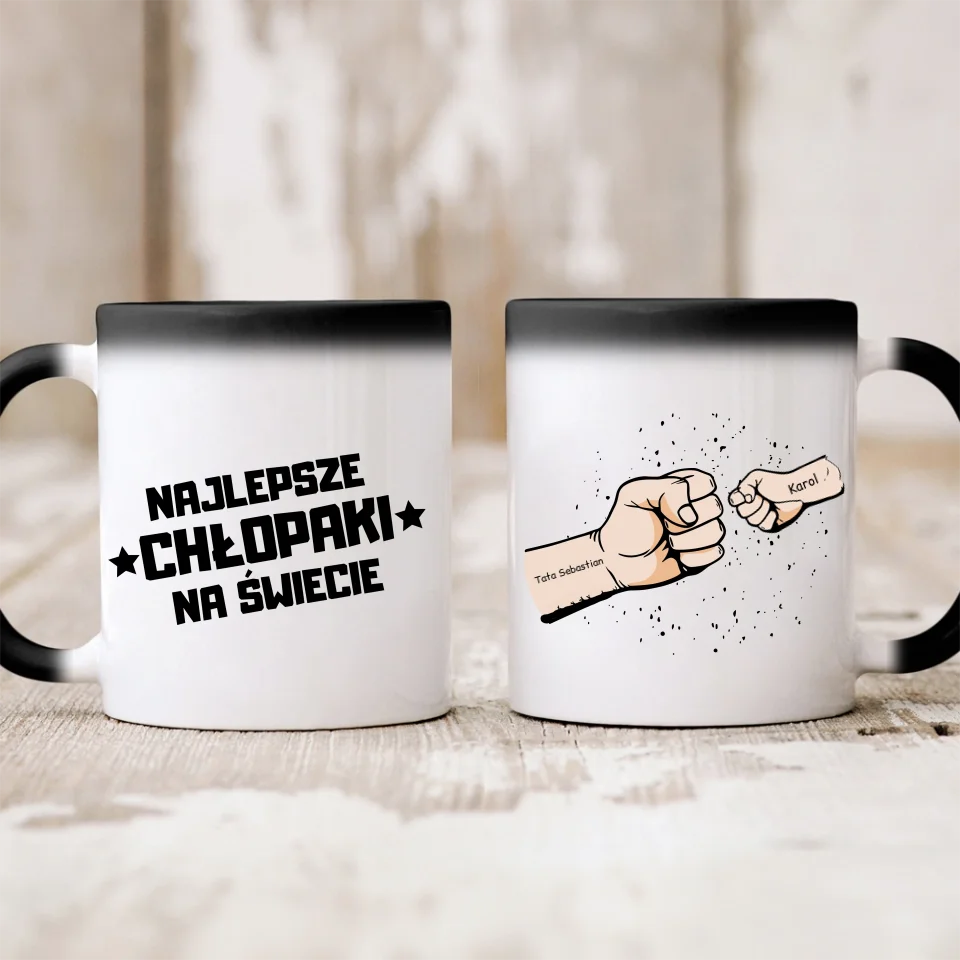 Kubek najlepsze chłopaki na świecie | Prezent na dzień chłopaka - Personalizowany #4891