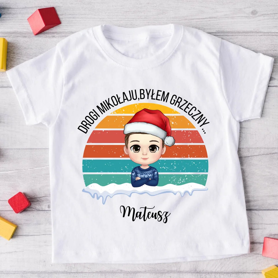 Koszulka świąteczna dla dzieci - Personalizowana - Prezent na święta #8191