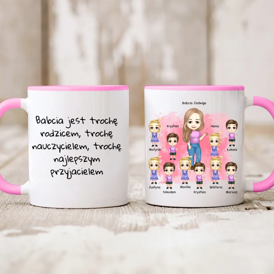 Kubek dla babci - Personalizowany - Prezent na dzień babci i dziadka #3