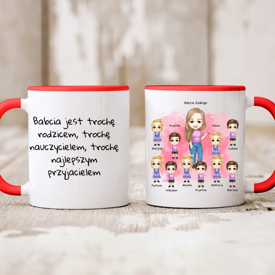 Kubek dla babci - Personalizowany - Prezent na dzień babci i dziadka #3