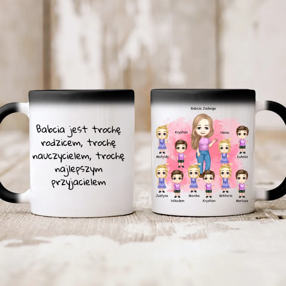 Kubek dla babci - Personalizowany - Prezent na dzień babci i dziadka #3