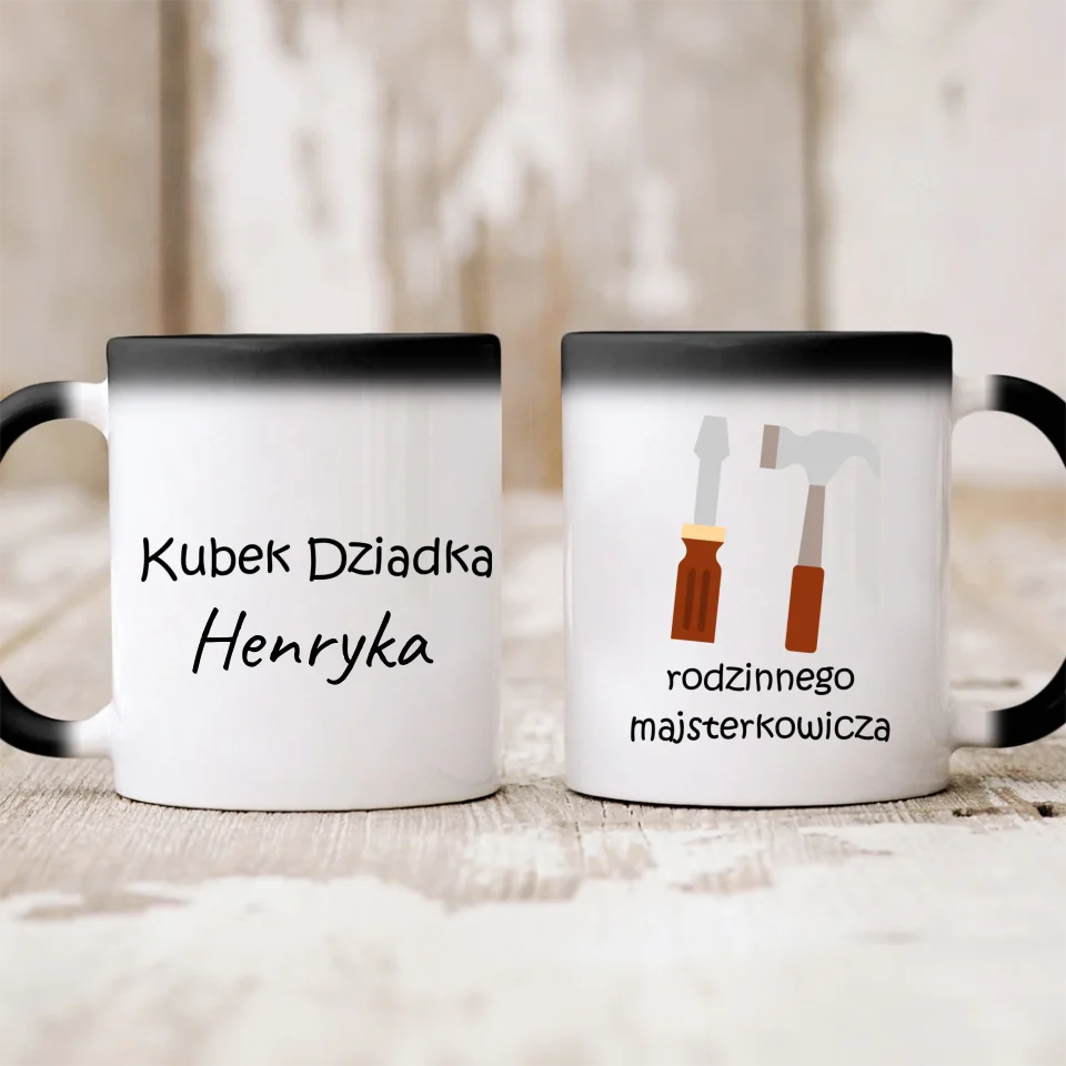 Kubek dla dziadka personalizowany - prezent na dzień babci i dziadka - majsterkowicz #01761