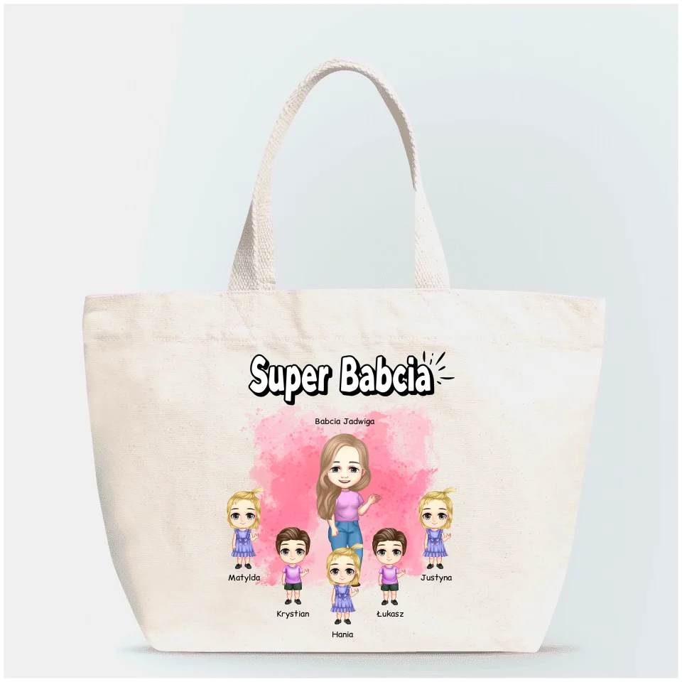 Torba materiałowa dla babci - Personalizowana - Prezent na dzień babci i dziadka #6