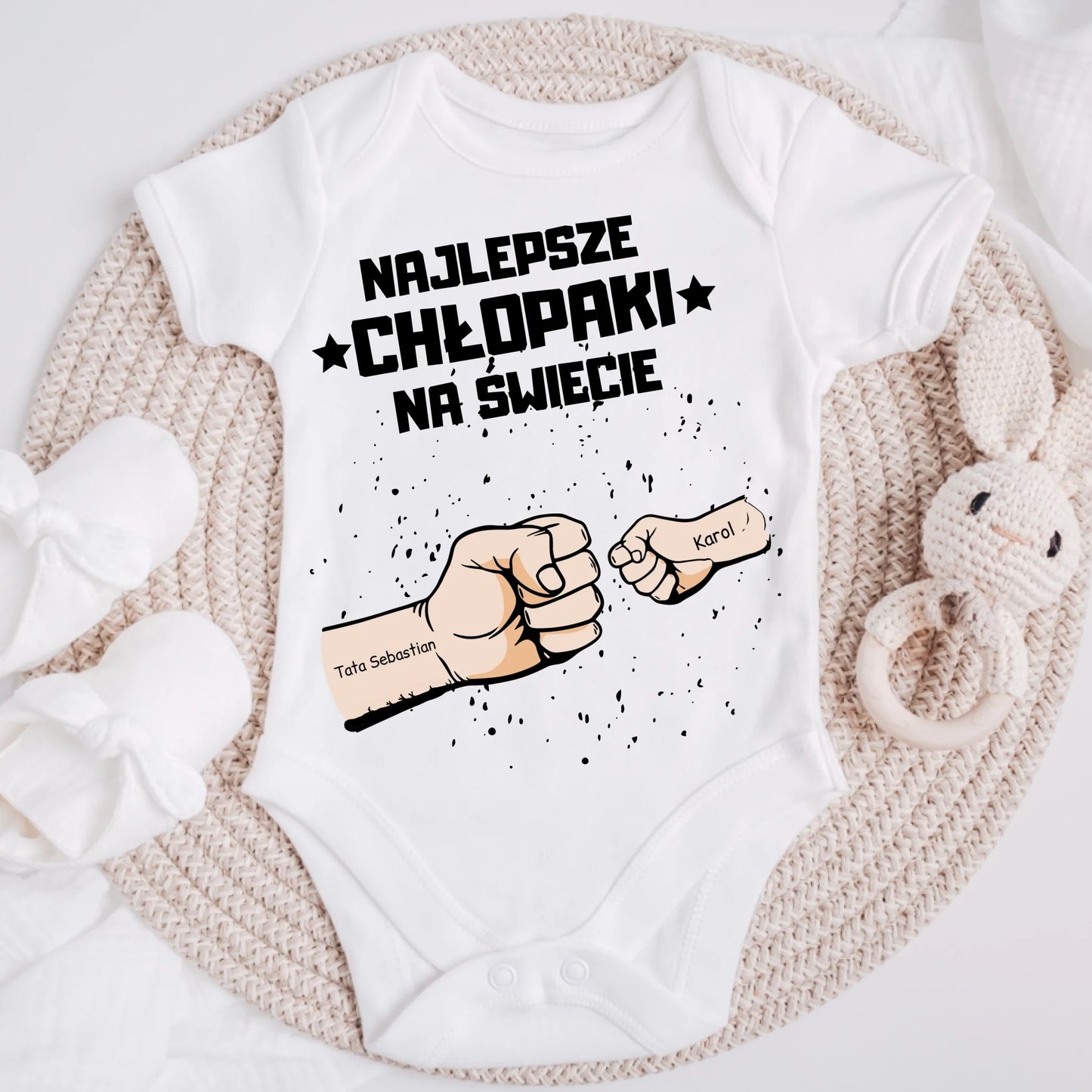 Koszulka ze wzorem najlepsze chłopaki - Prezent na dzień chłopaka - Personalizowana #14214