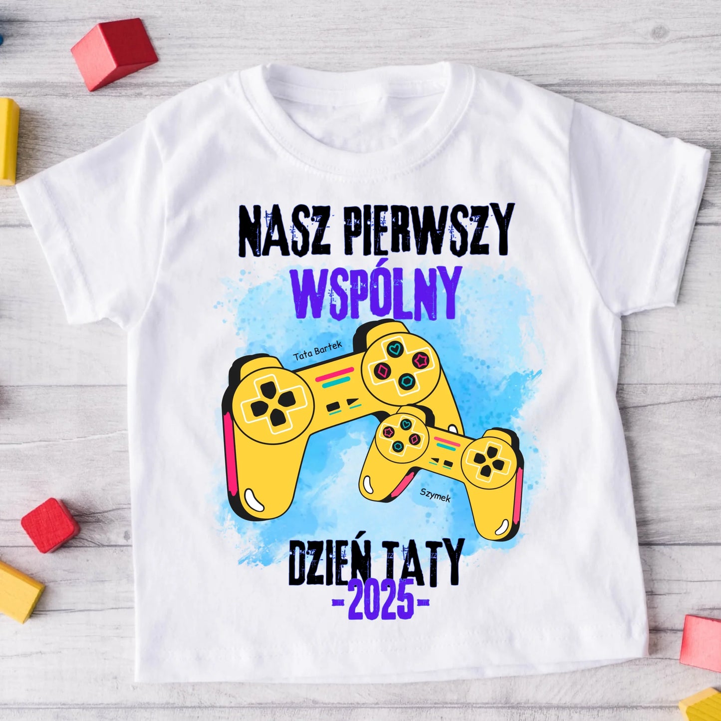 Koszulka ze wzorem tata i dziecko - Personalizowana (rodzinna) #7912