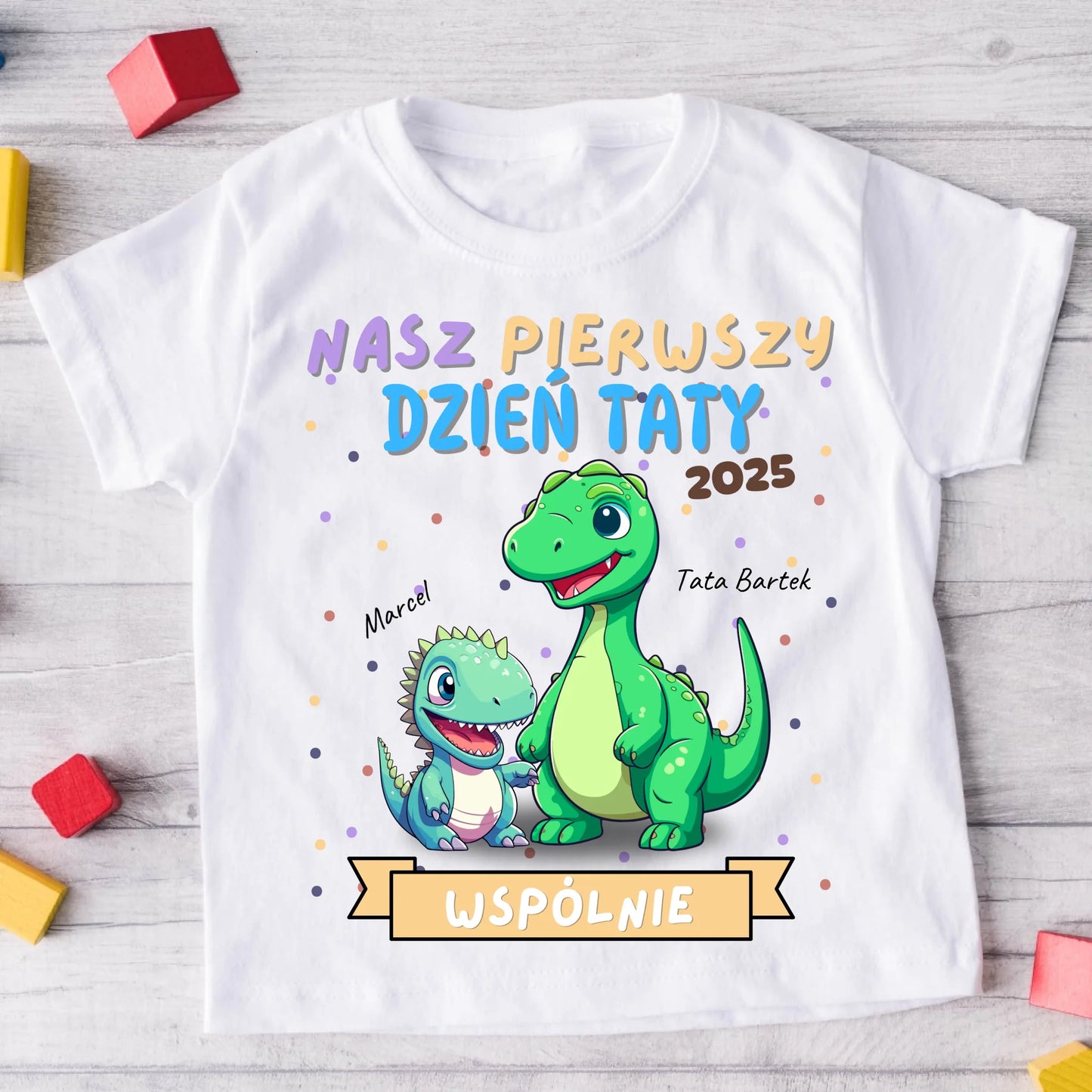 Koszulka ze wzorem tata i dziecko - Personalizowana (rodzinna) #4125