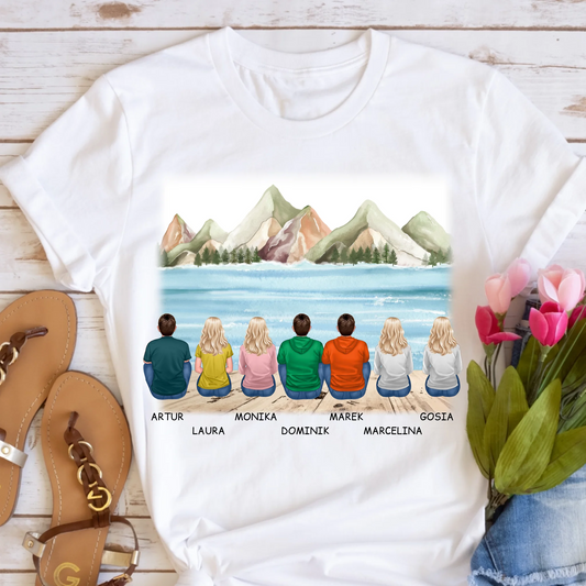 Koszulka dla przyjaciół max. 1-7 osób (kobiety/mężczyźni) - Personalizowana #45