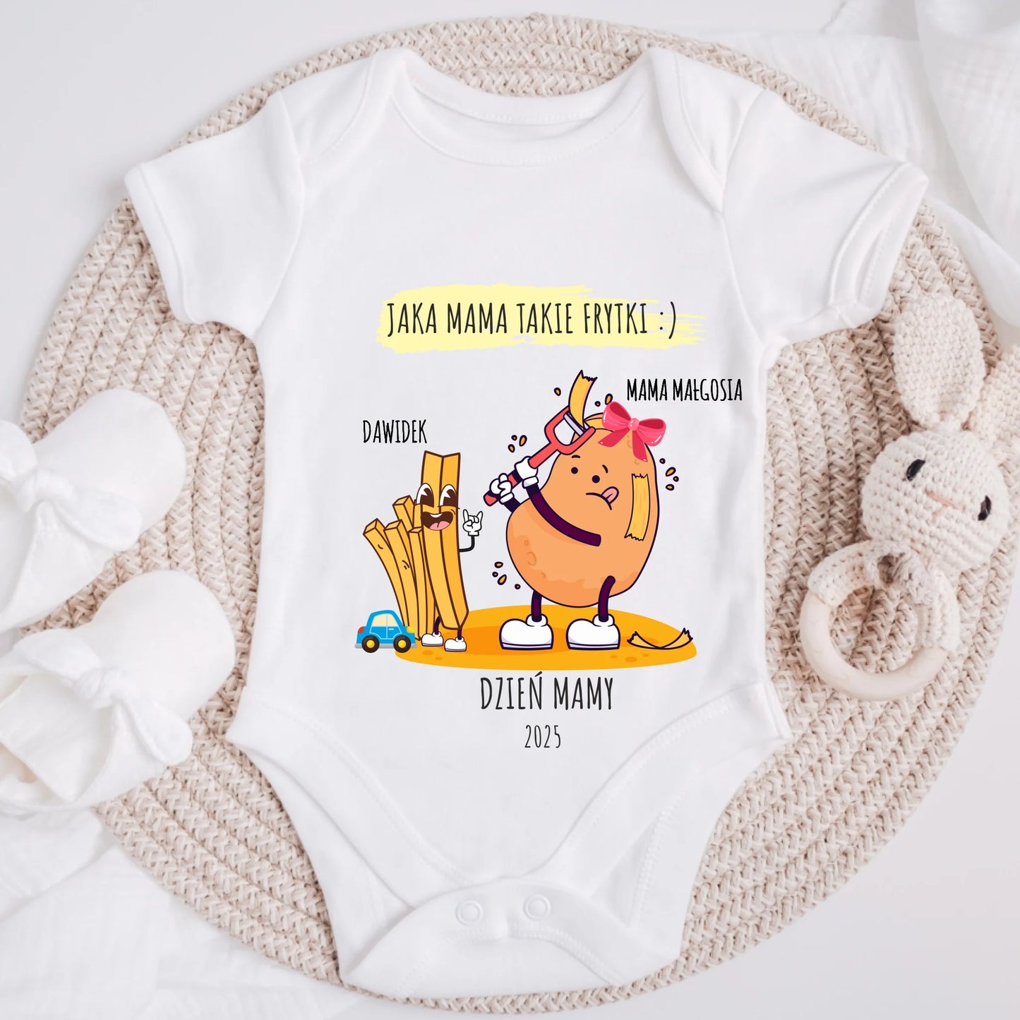 Koszulka dla mamy i córki/syna - Prezent na Dzień Mamy - Personalizowana