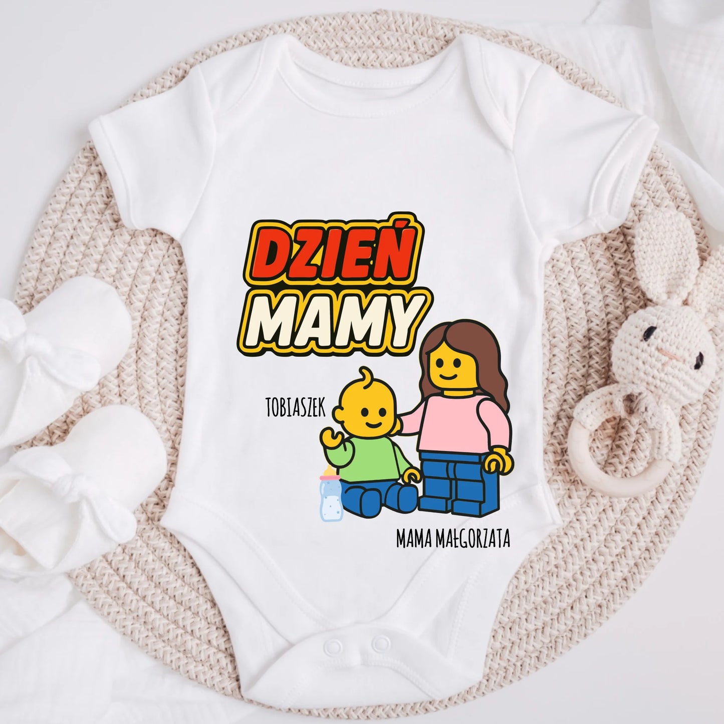 Koszulka dla mamy i córki/syna - Prezent na Dzień Mamy - Personalizowana #91