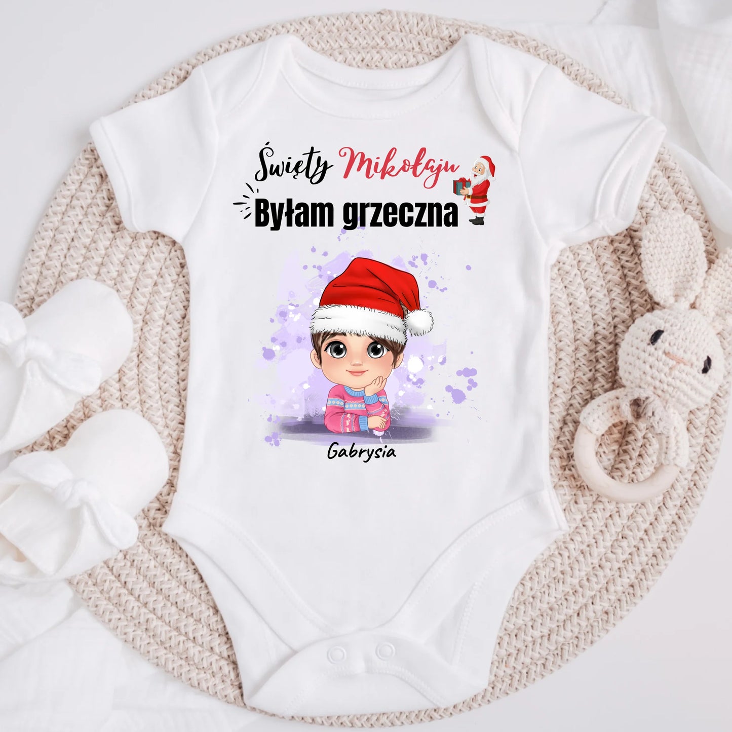 Koszulka świąteczna dla dzieci - Personalizowana - Prezent na święta #8571