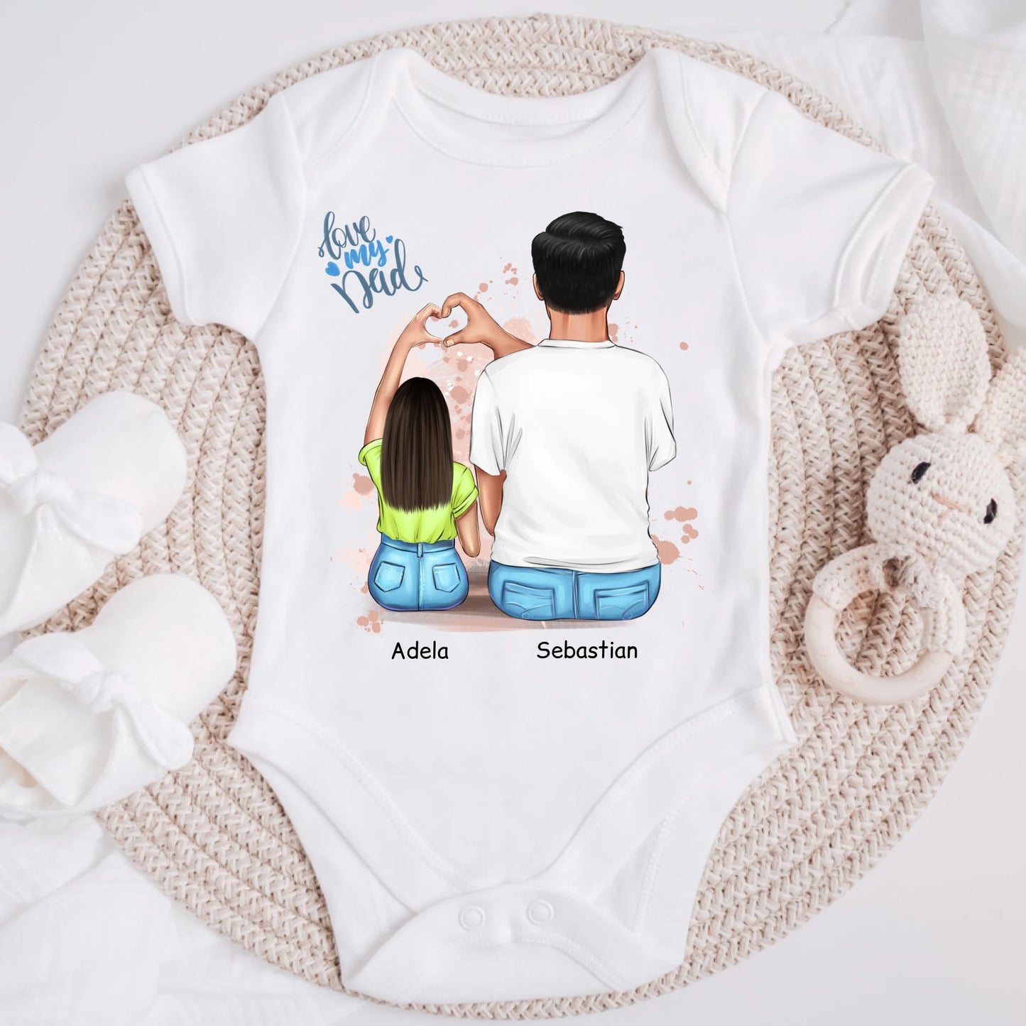 Koszulka dla taty i córki/syna - Personalizowana - Prezent na dzień taty #P5