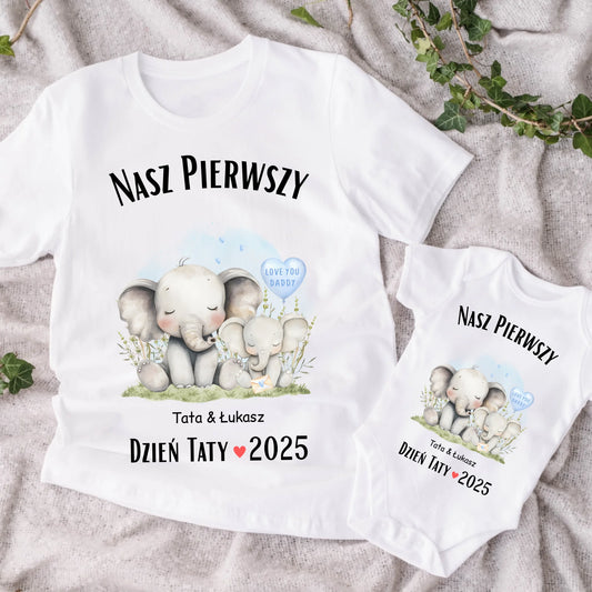 Koszulka dla taty i syna/córki - Personalizowana - Prezent na dzień taty #42811