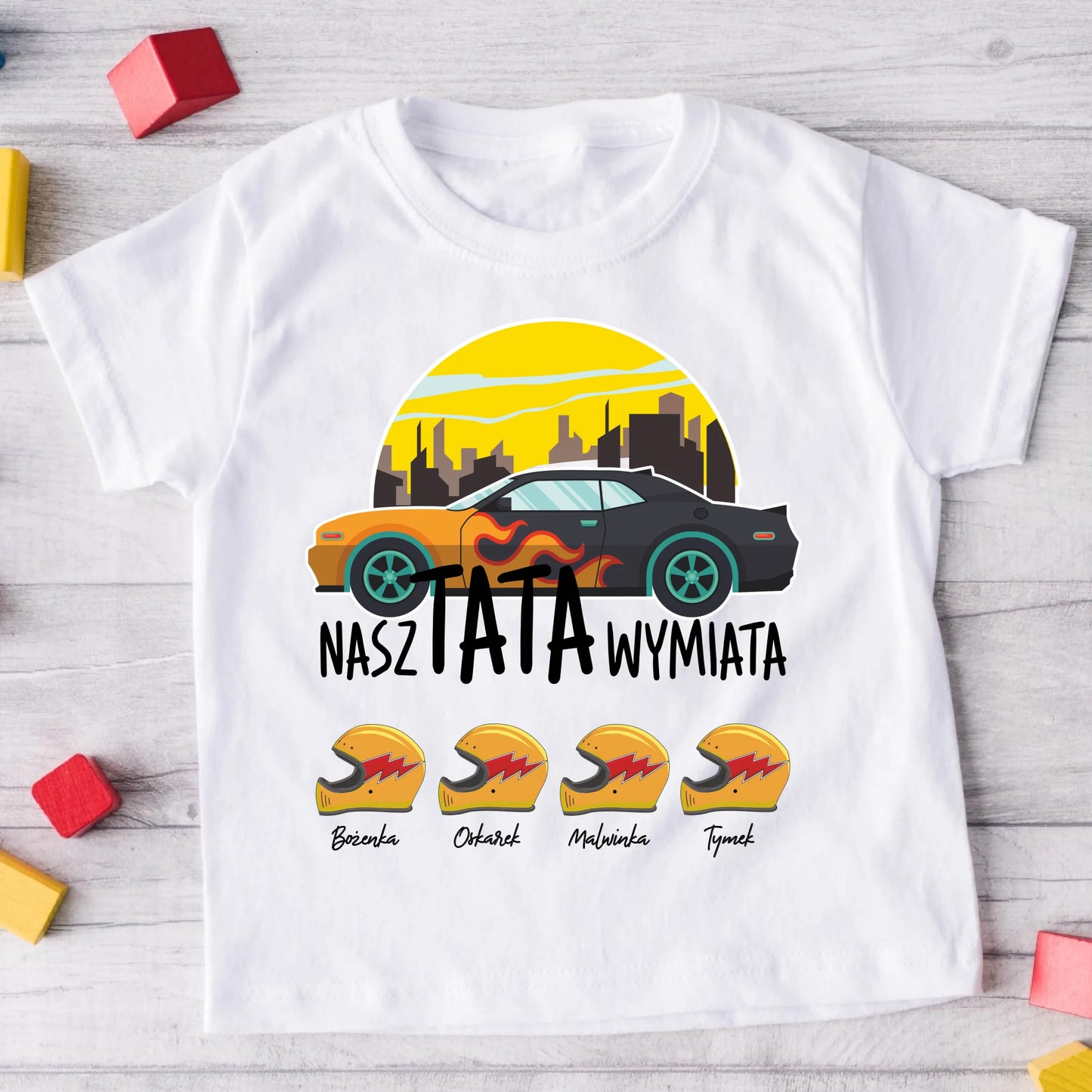 Koszulka dla taty i syna/córki - Prezent na dzień taty - Personalizowana #1789