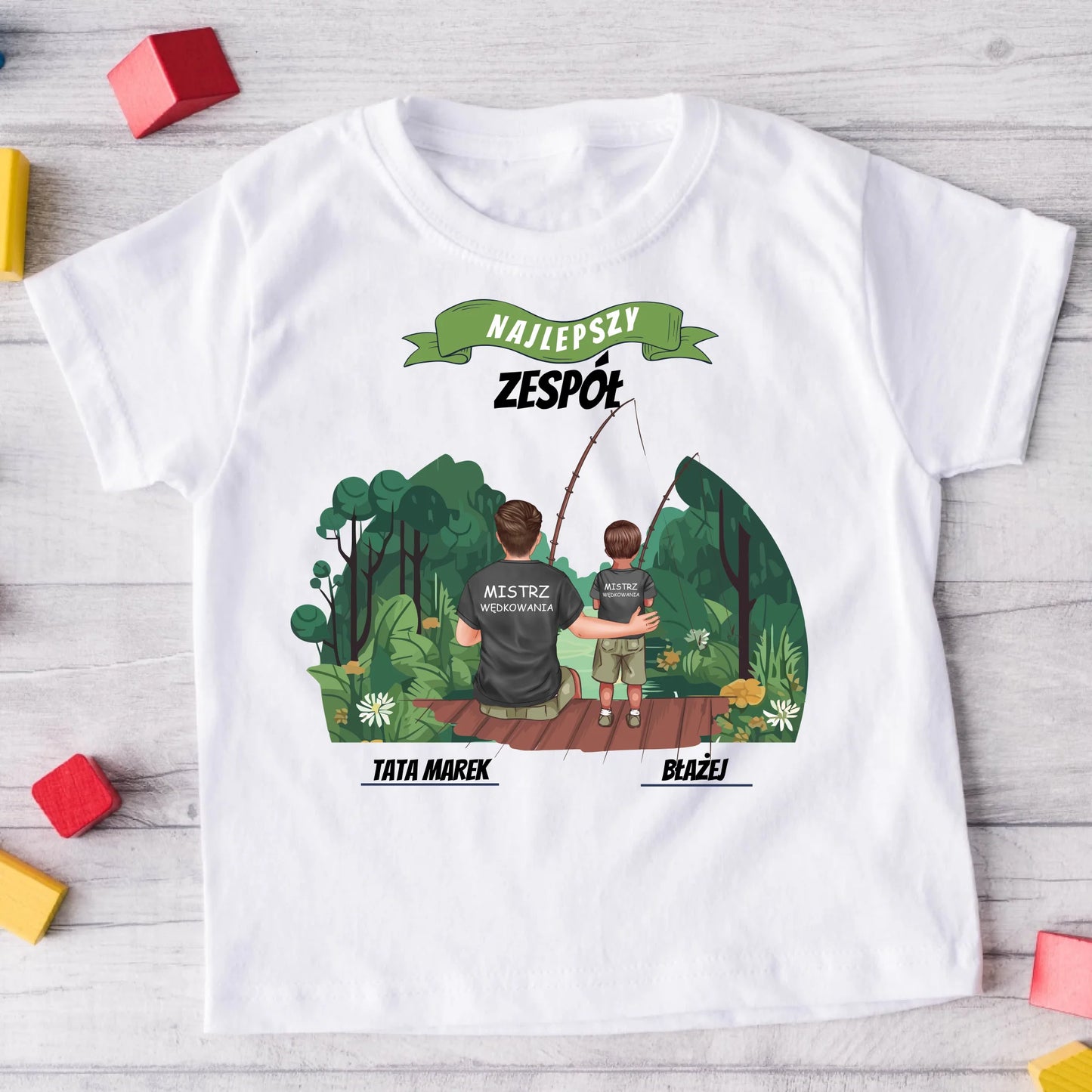Koszulka dla taty i syna - Prezent na dzień taty - Personalizowana #233