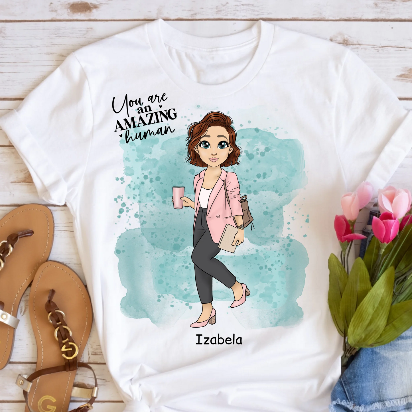 Koszulka damska z nadrukiem - Personalizowana #12