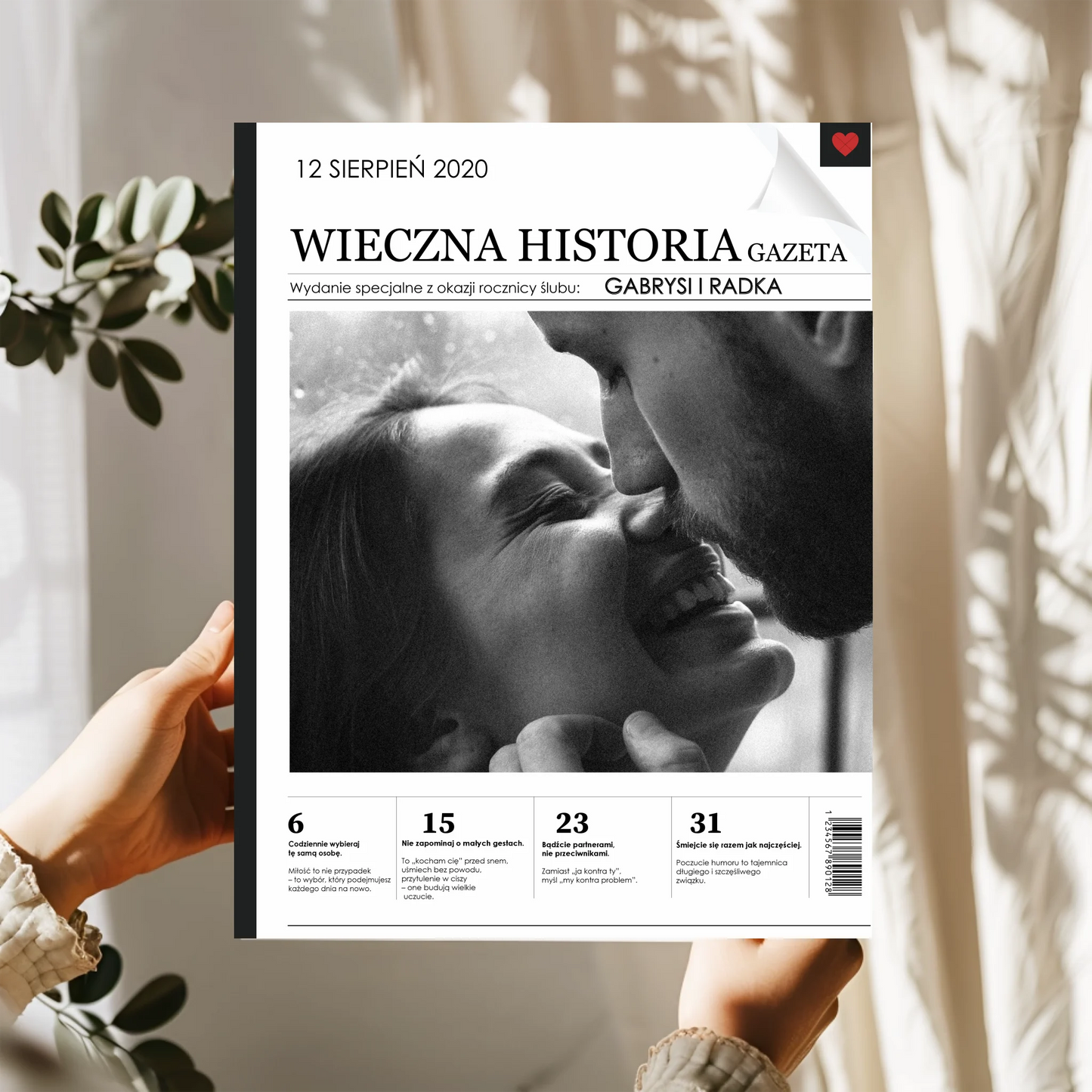 Obraz na Rocznicę Ślubu - Personalizowany - Prezent dla małżeństwa #888