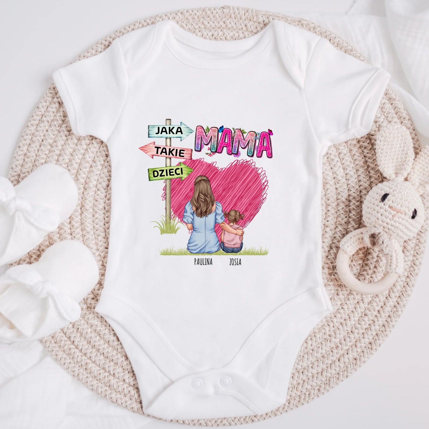 Koszulka ze wzorem mamy i dzieci - Personalizowana - Prezent na dzień mamy #0566