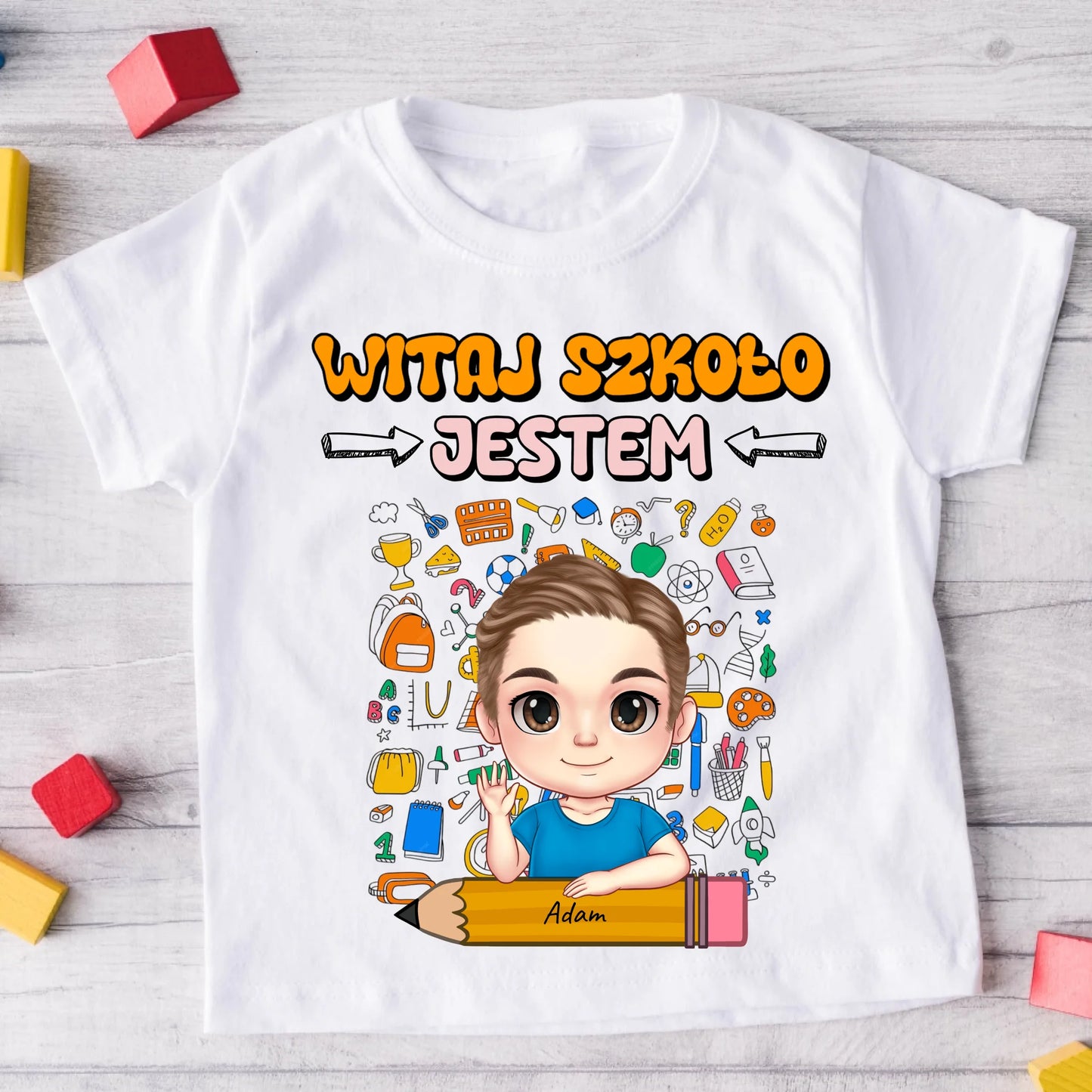 Koszulka personalizowana dla pierwszoklasisty #2199