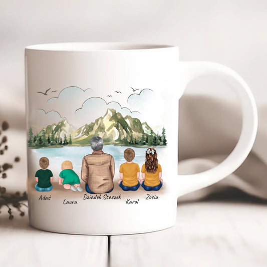 Kubek dla dziadka + 1-4 wnuków #39