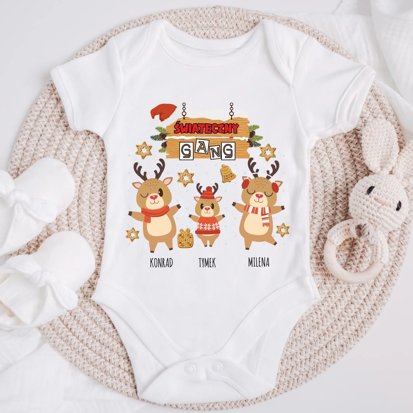 Koszulka rodzinna- Prezent na Święta - Personalizowana #117