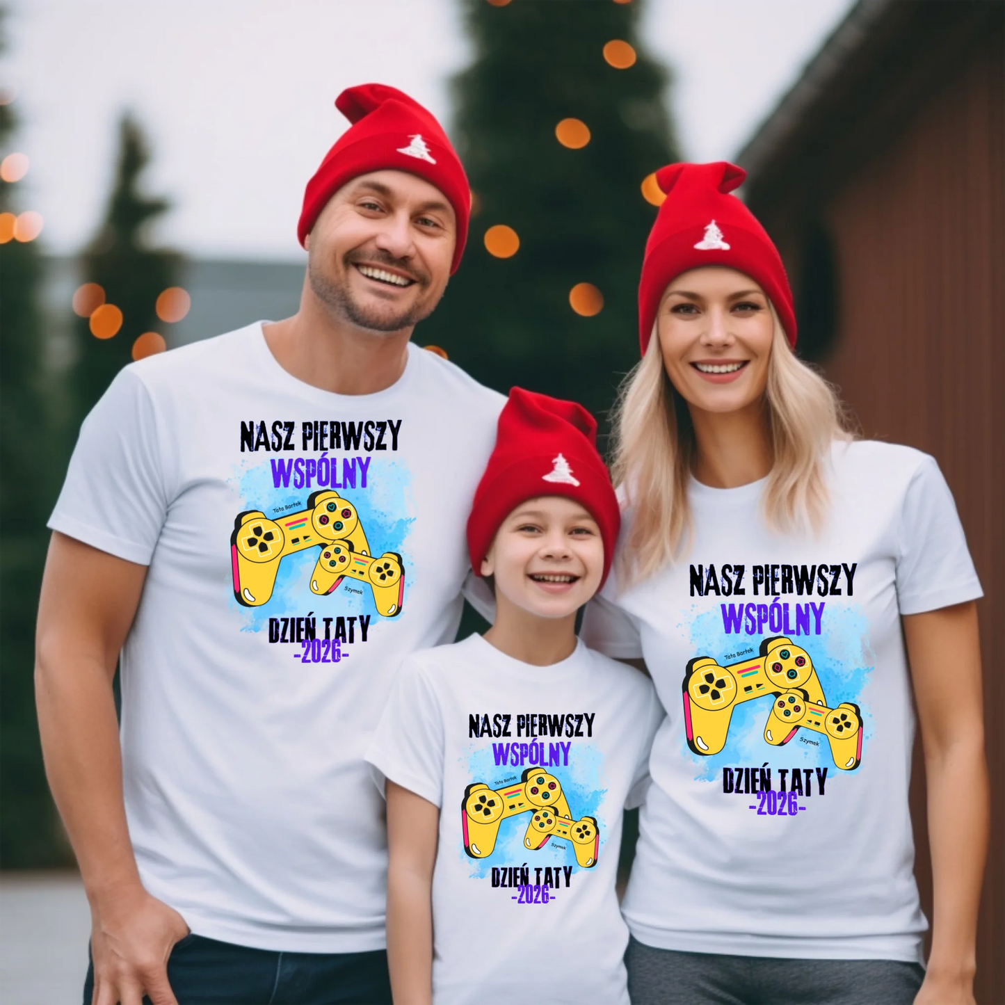 Koszulka ze wzorem tata i dziecko - Personalizowana (rodzinna) #7912