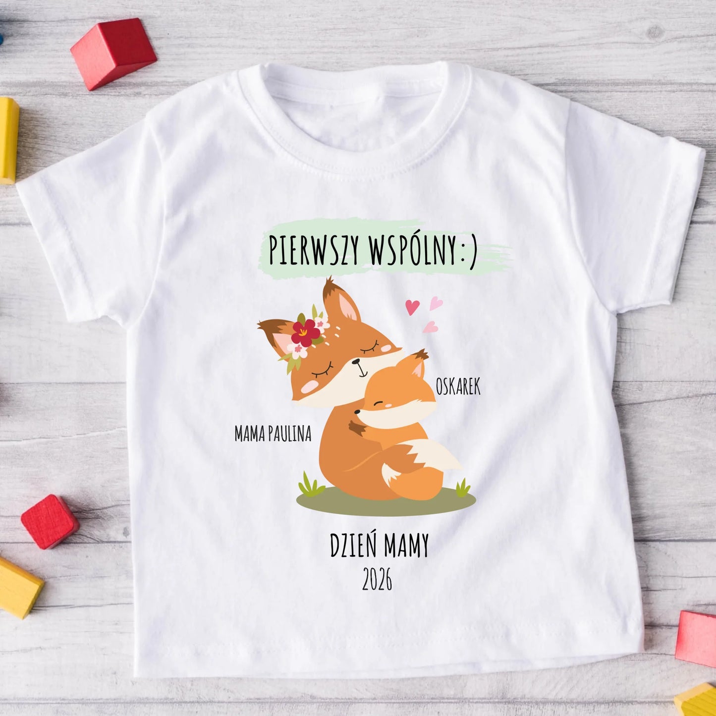 Koszulka dla mamy i córki/syna - Prezent na Dzień Mamy - Personalizowana #733