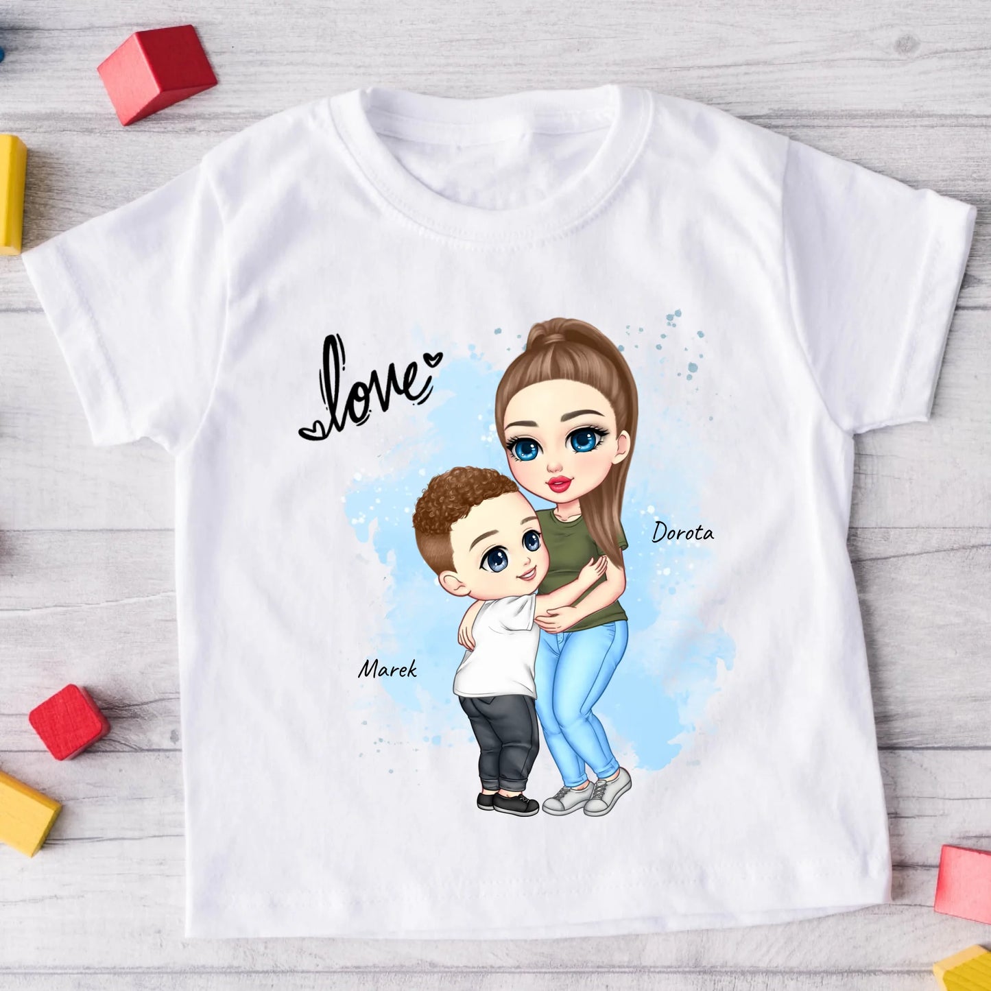 Koszulka dla mamy i syna - Personalizowana (rodzinna) #51