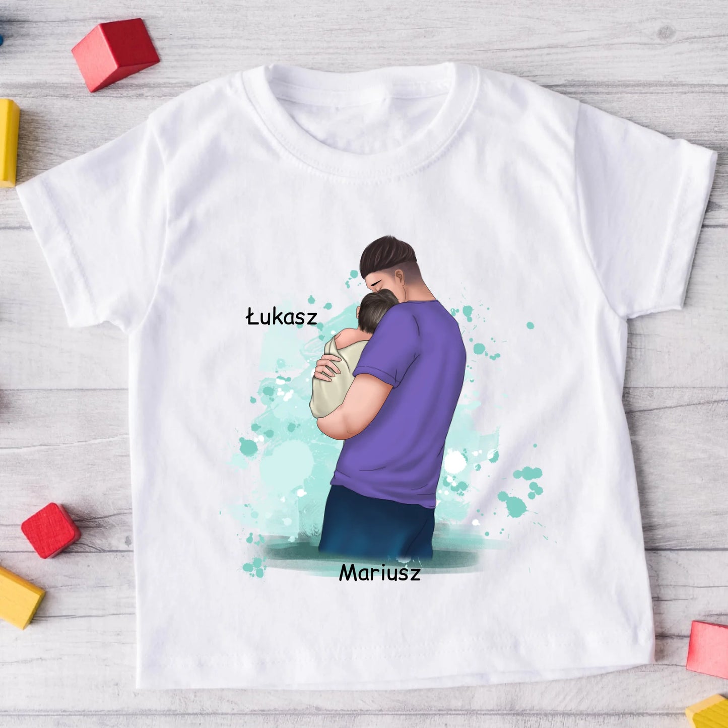 Koszulka dla taty i dziecka - Personalizowana (rodzinna) #P7