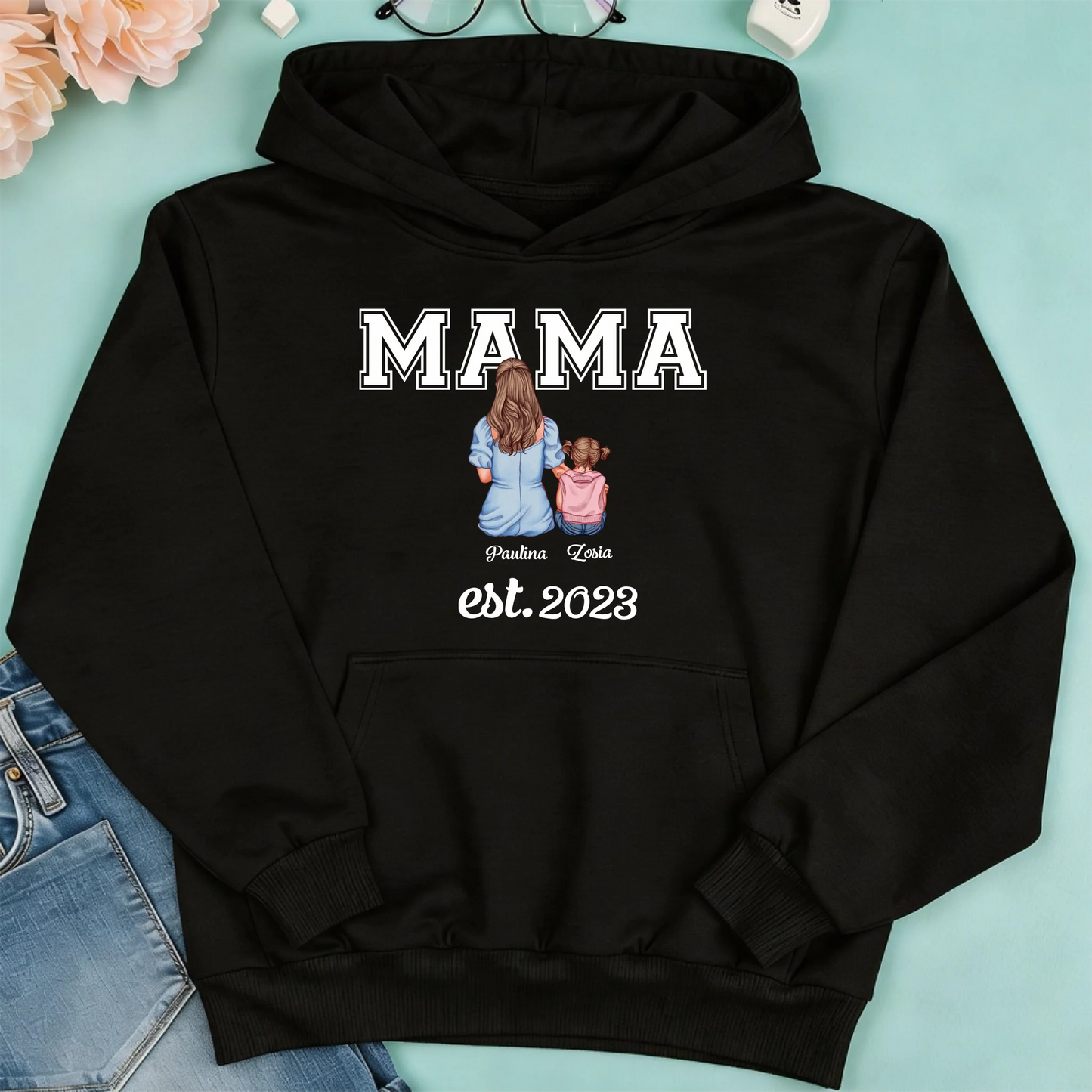 bluza damska czarna przód