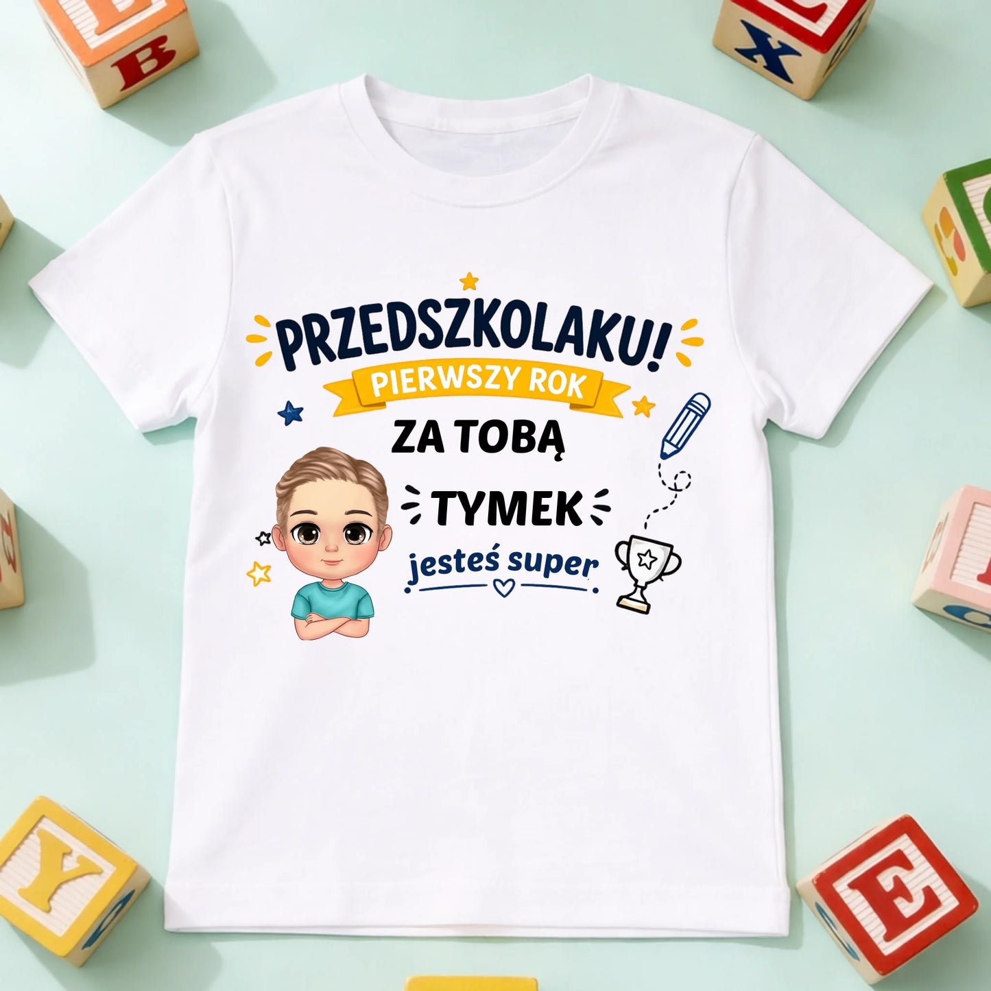 koszulka dziecko biala przód