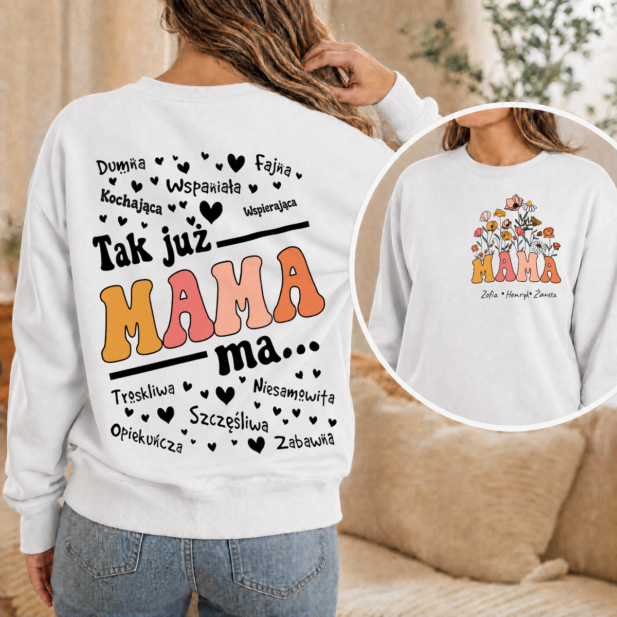 Bluza dla mamy z napisami - Personalizowana #4821104 [PC-GALLERY:cmv7783d90000umeeaan0tmzh:8a1c3e74-2258-4e37-9523-329f5c5f42c2:a339cef459a7c962b16dfa9994537e0bafa5b6307fef0ebef403e2f7470dbcdf]