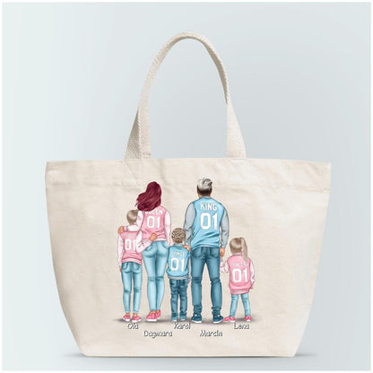 Torba personalizowana dla rodziny | rodzinny motyw #P6