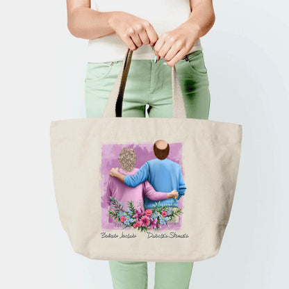 Torba personalizowana dla dziadków | rodzinny motyw #3
