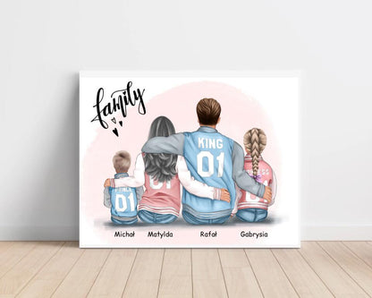 Obraz personalizowany dla rodziny FAMILY | rodzinny motyw #5