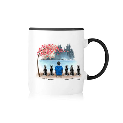 Kubek personalizowany dla właściciela psów | motyw z jeziorem #22