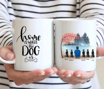 Kubek personalizowany dla właściciela psów | motyw z jeziorem #22
