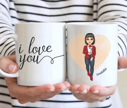 Kubek personalizowany dla kobiety | z personalizacją napisu #84