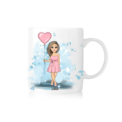 Kubek personalizowany dla kobiety | z personalizacją postaci i imienia #86