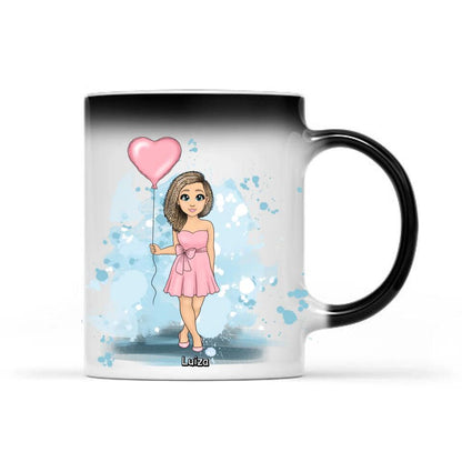 Kubek personalizowany dla kobiety | z personalizacją postaci i imienia #86