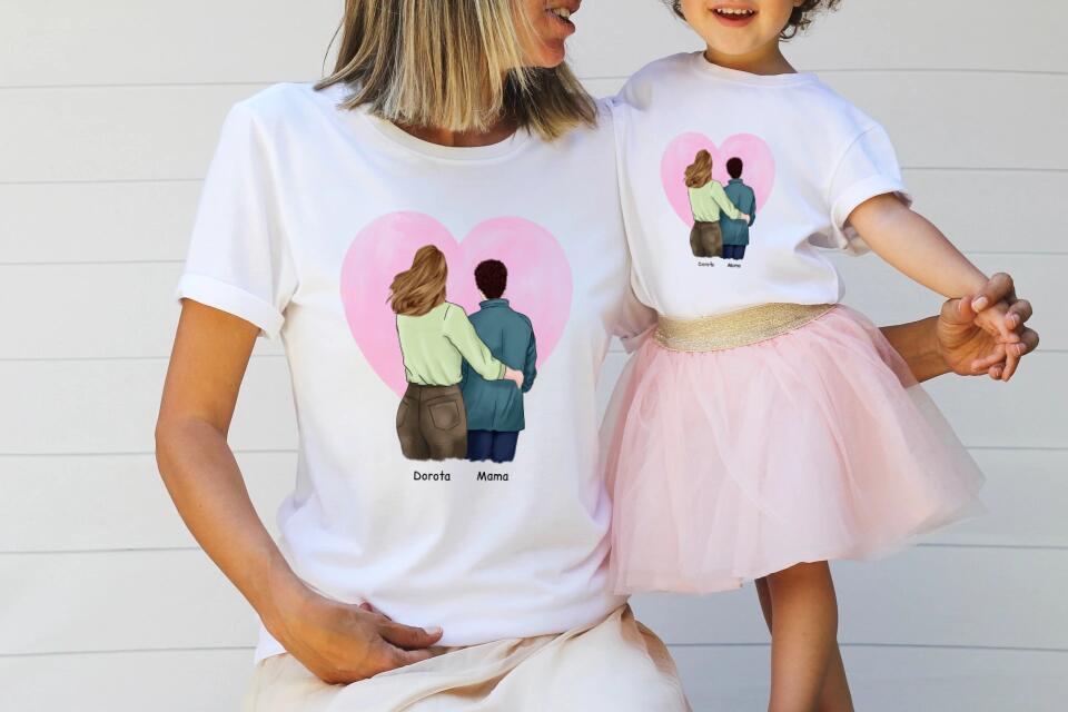 Koszulka dla mamy i córki - Personalizowana (rodzinna) #P22