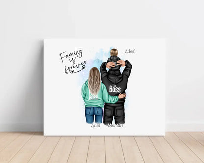 Obraz personalizowany dla rodziny FAMILY IS FOREVER | rodzinny motyw #22